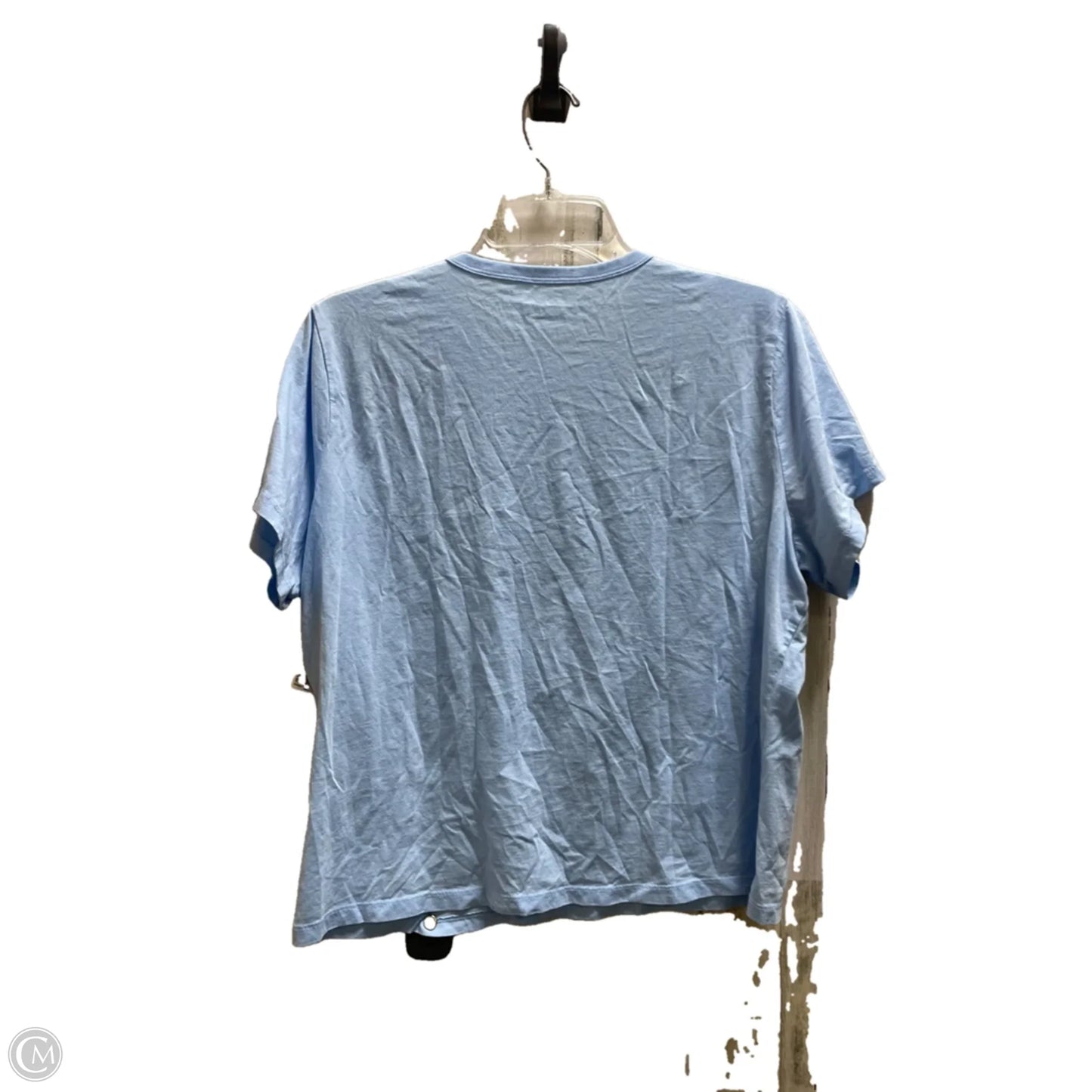 Top Short Sleeve By Abercrombie And Fitch In Blue, Size: L