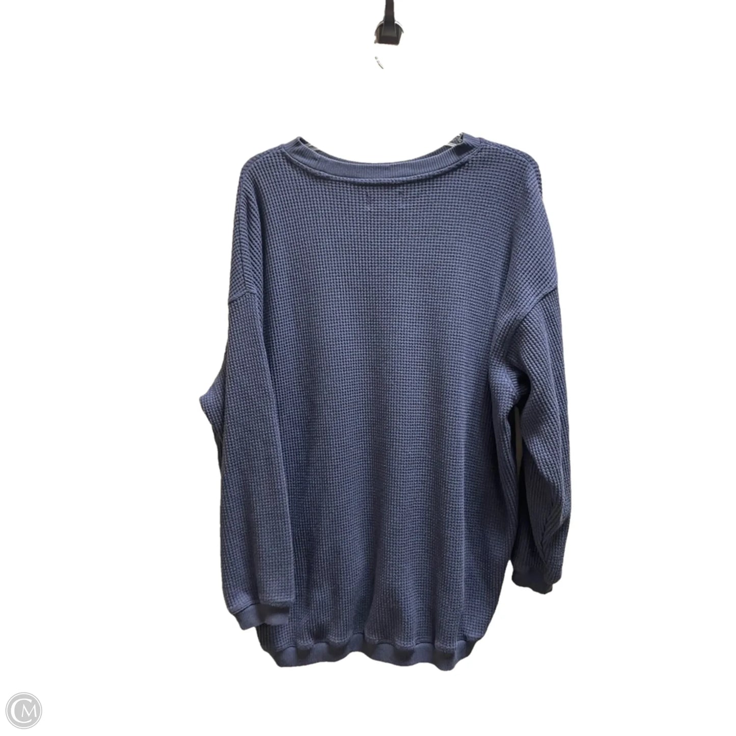 Top Long Sleeve By Aerie In Blue, Size: S