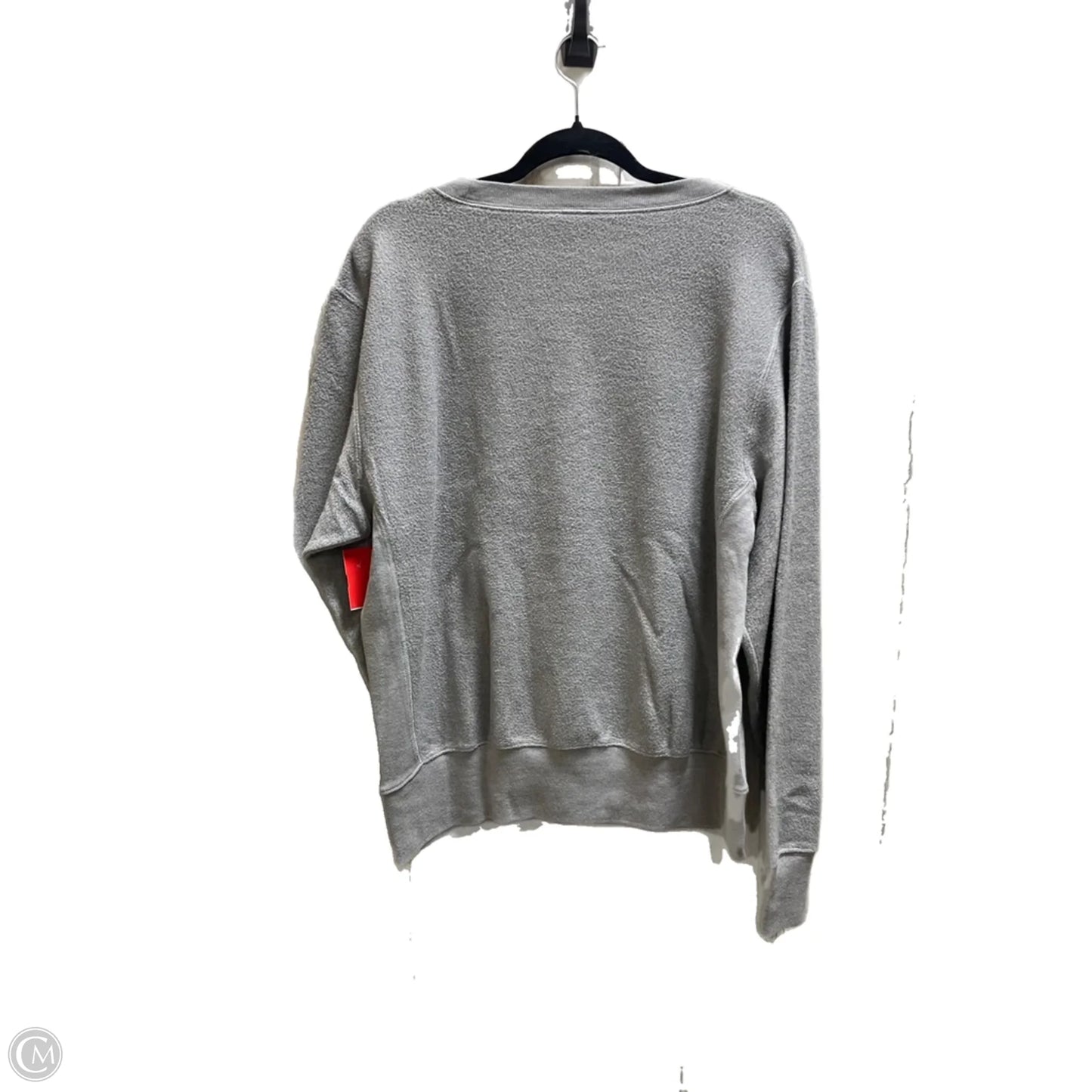 Sweatshirt Crewneck By Pink In Grey, Size: M