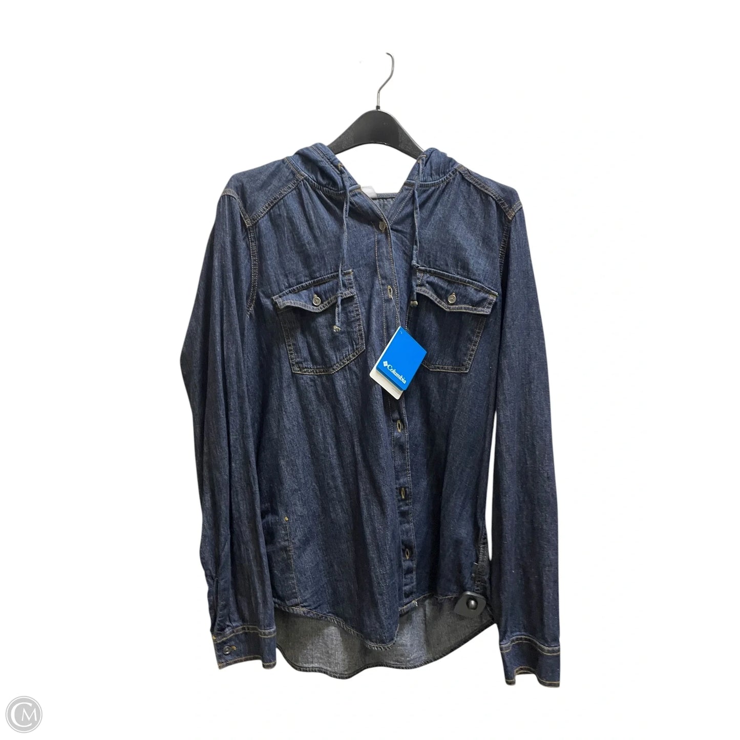 Jacket Denim By Columbia In Blue Denim, Size: Xl