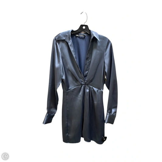 Dress Casual Short By Zara In Blue, Size: Xs