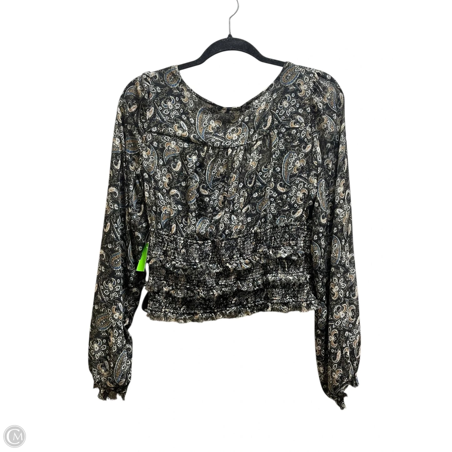 Top Long Sleeve By Free People In Grey, Size: M