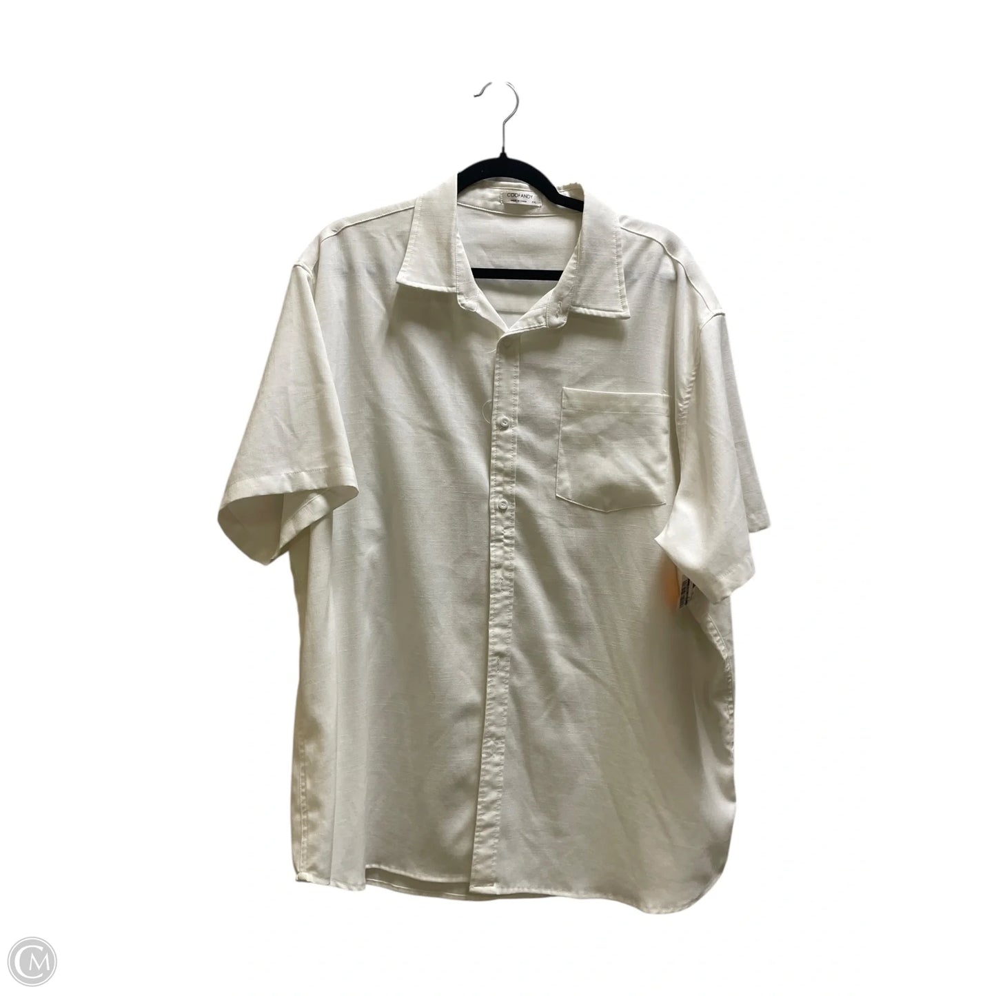 Top Short Sleeve By Clothes Mentor In White, Size: Xxl