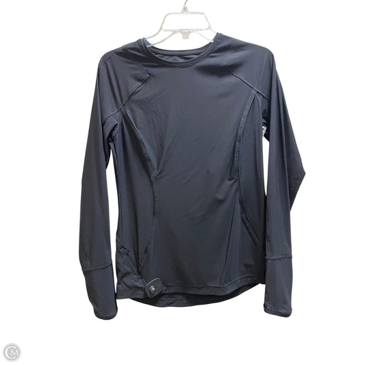 Athletic Top Long Sleeve Crewneck By Athleta In Black, Size: M