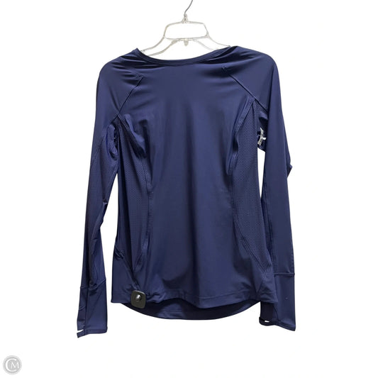 Athletic Top Long Sleeve Crewneck By Athleta In Navy, Size: M