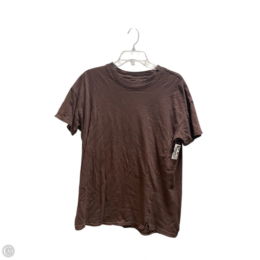 Top Short Sleeve By Aerie In Brown, Size: Xs