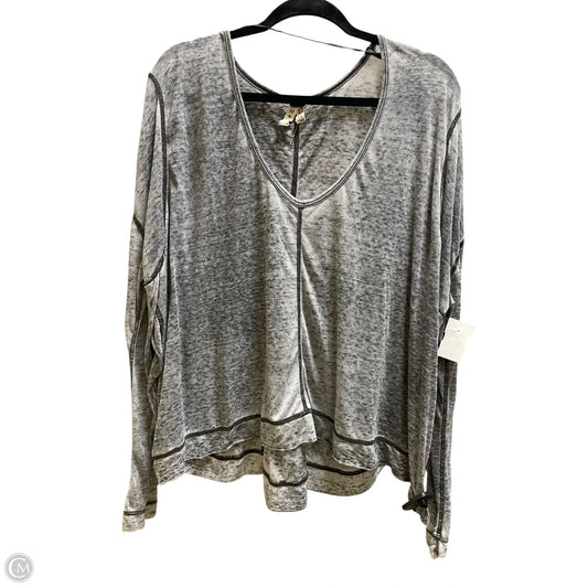Top Long Sleeve By Free People In Grey, Size: M