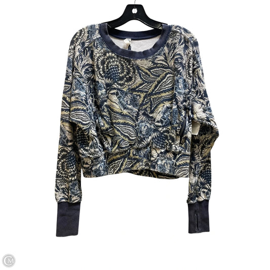 Sweatshirt Crewneck By Free People In Blue, Size: Xs