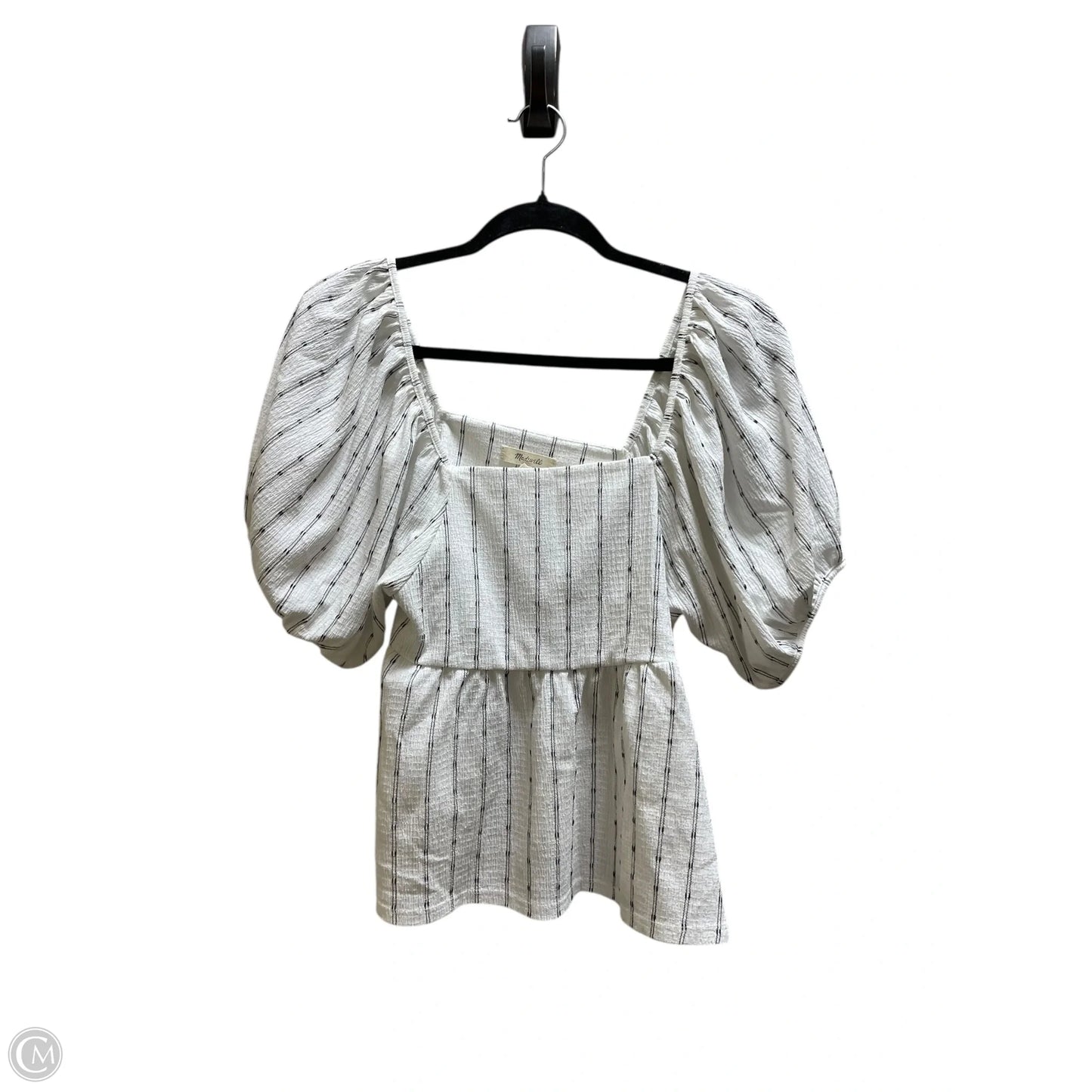 Top Short Sleeve By Madewell In White, Size: S