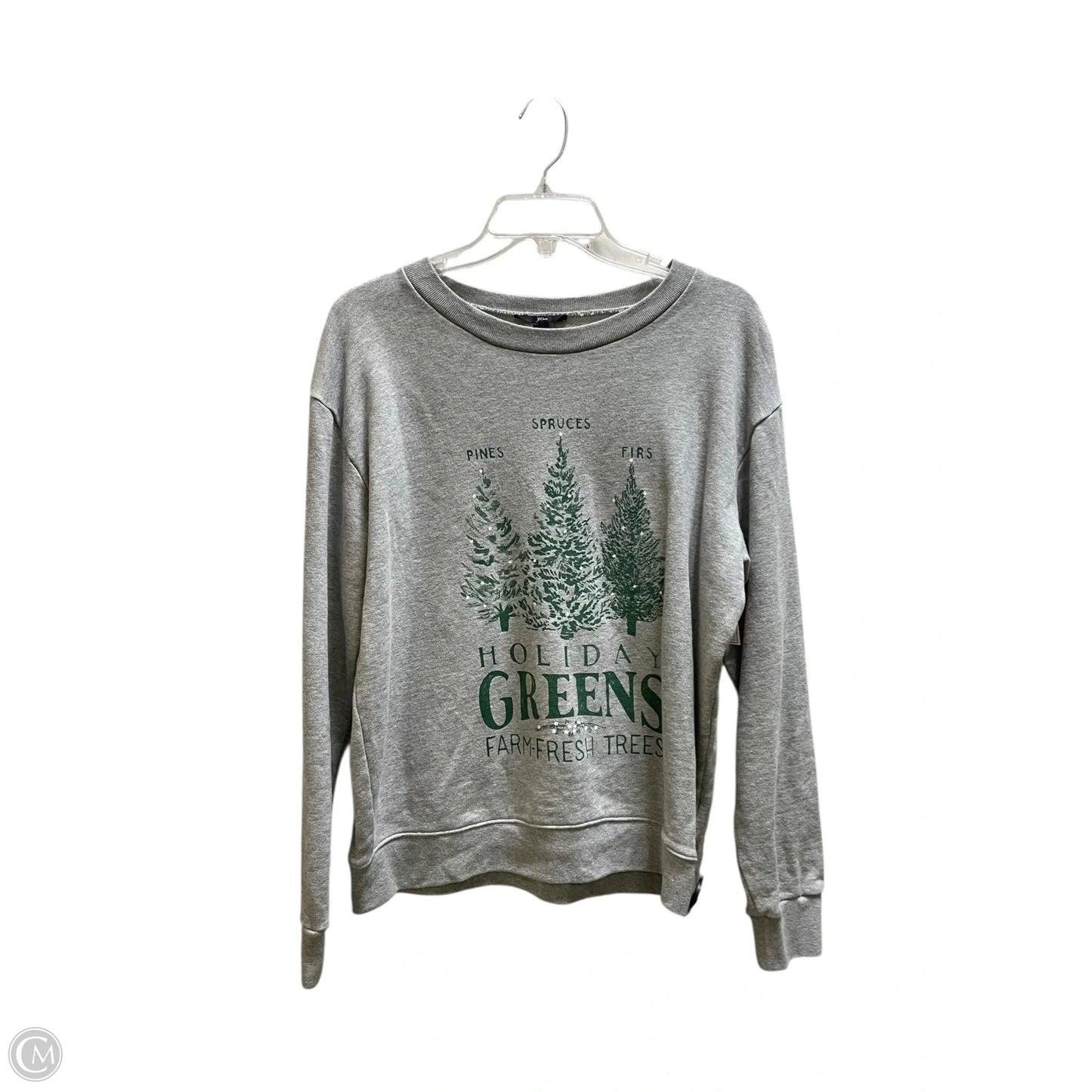 Sweatshirt Crewneck By J. Crew In Grey, Size: M