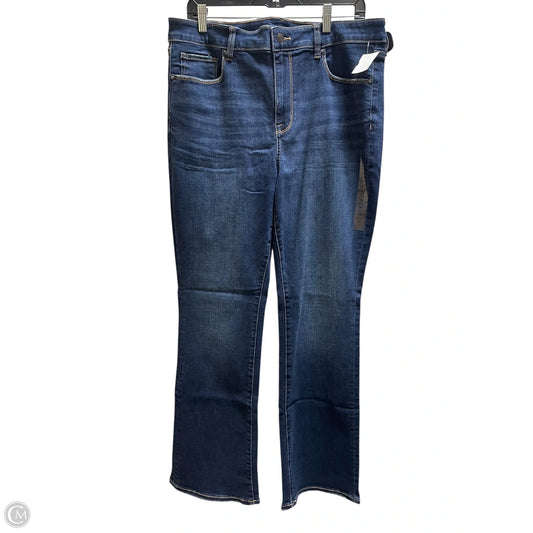 Jeans Skinny By American Eagle In Blue Denim, Size: 16