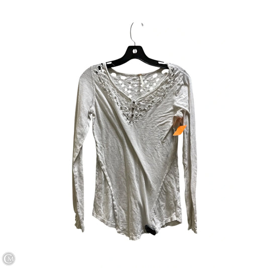 Top Long Sleeve By Free People In White, Size: S