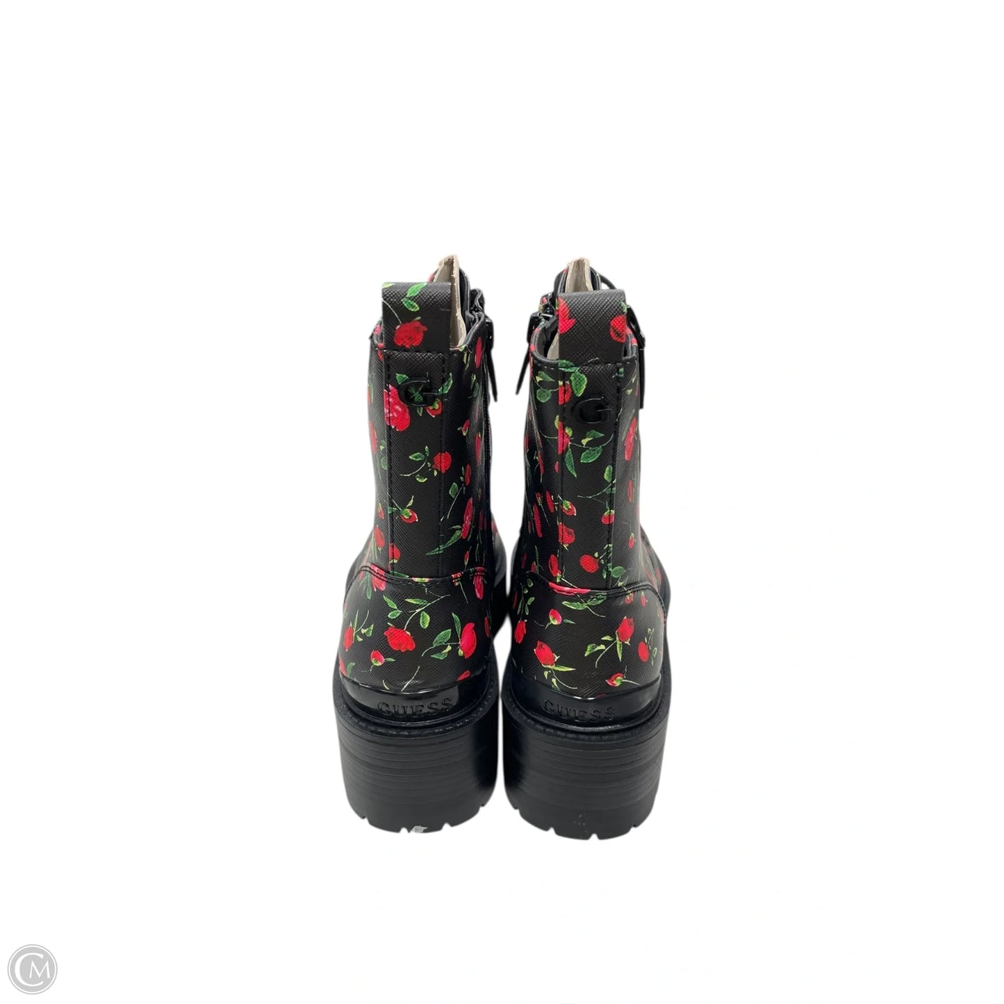 Boots Ankle Heels By Guess In Black, Size: 7.5