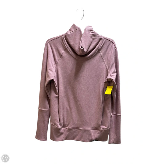 Athletic Top Long Sleeve Collar By Lululemon In Pink, Size: 4