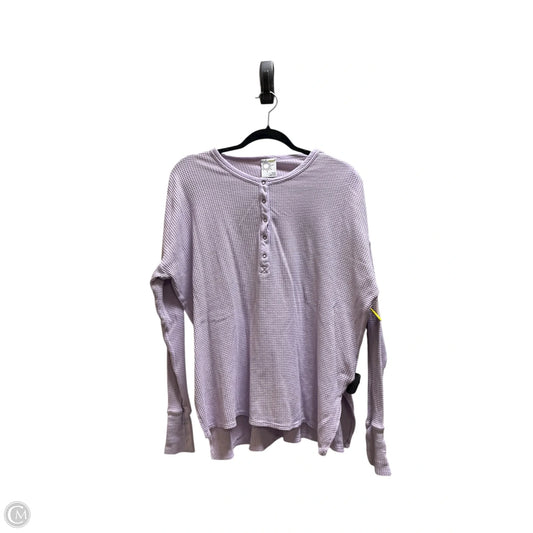 Top Long Sleeve By Offline By Aerie In Purple, Size: M
