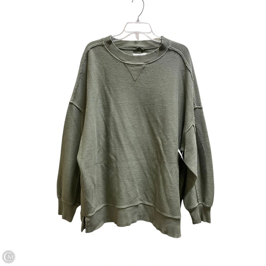 Top Long Sleeve By Aerie In Green, Size: L