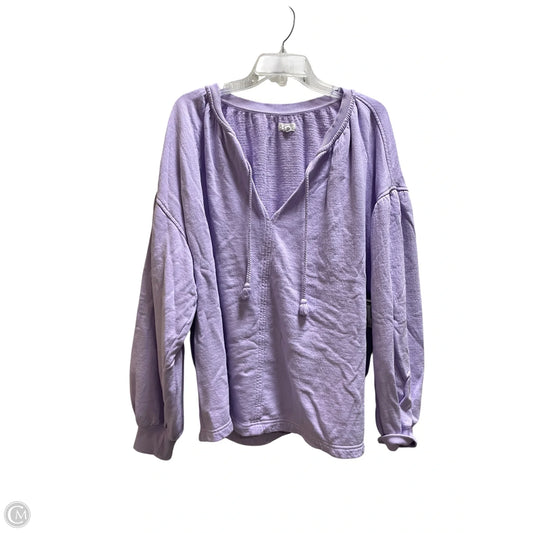 Top Long Sleeve By Aerie In Purple, Size: L