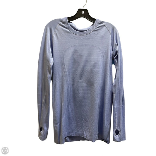 Athletic Top Long Sleeve Collar By Lululemon In Purple, Size: 12