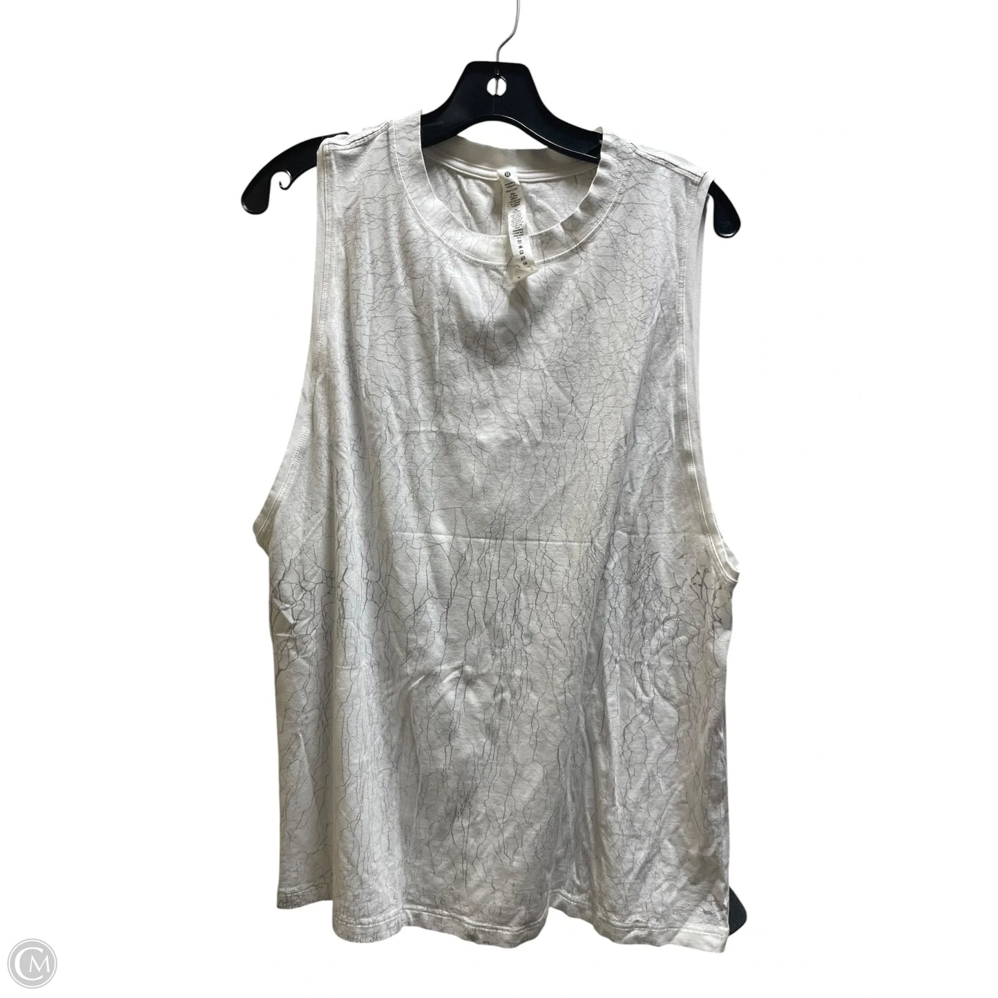 Athletic Tank Top By Lululemon In White, Size: 8