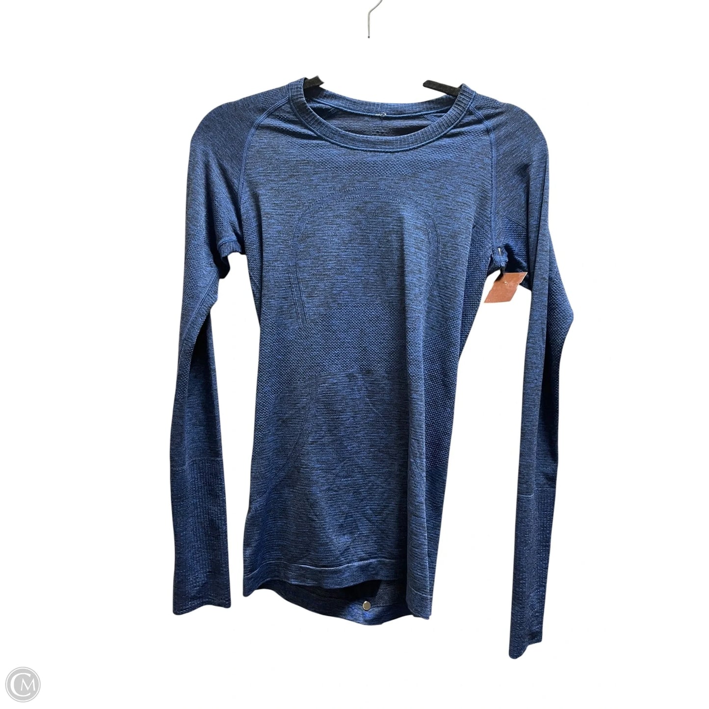 Athletic Top Long Sleeve Crewneck By Lululemon In Blue, Size: 6