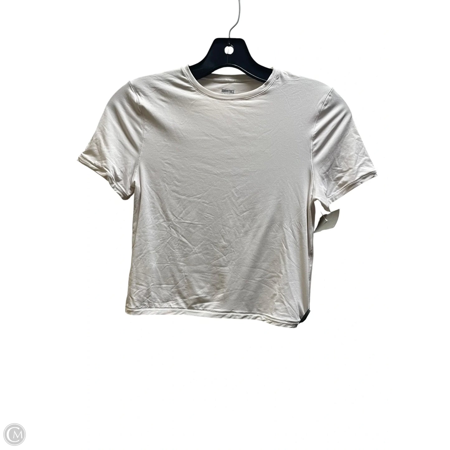 Top Short Sleeve By Clothes Mentor In White, Size: M