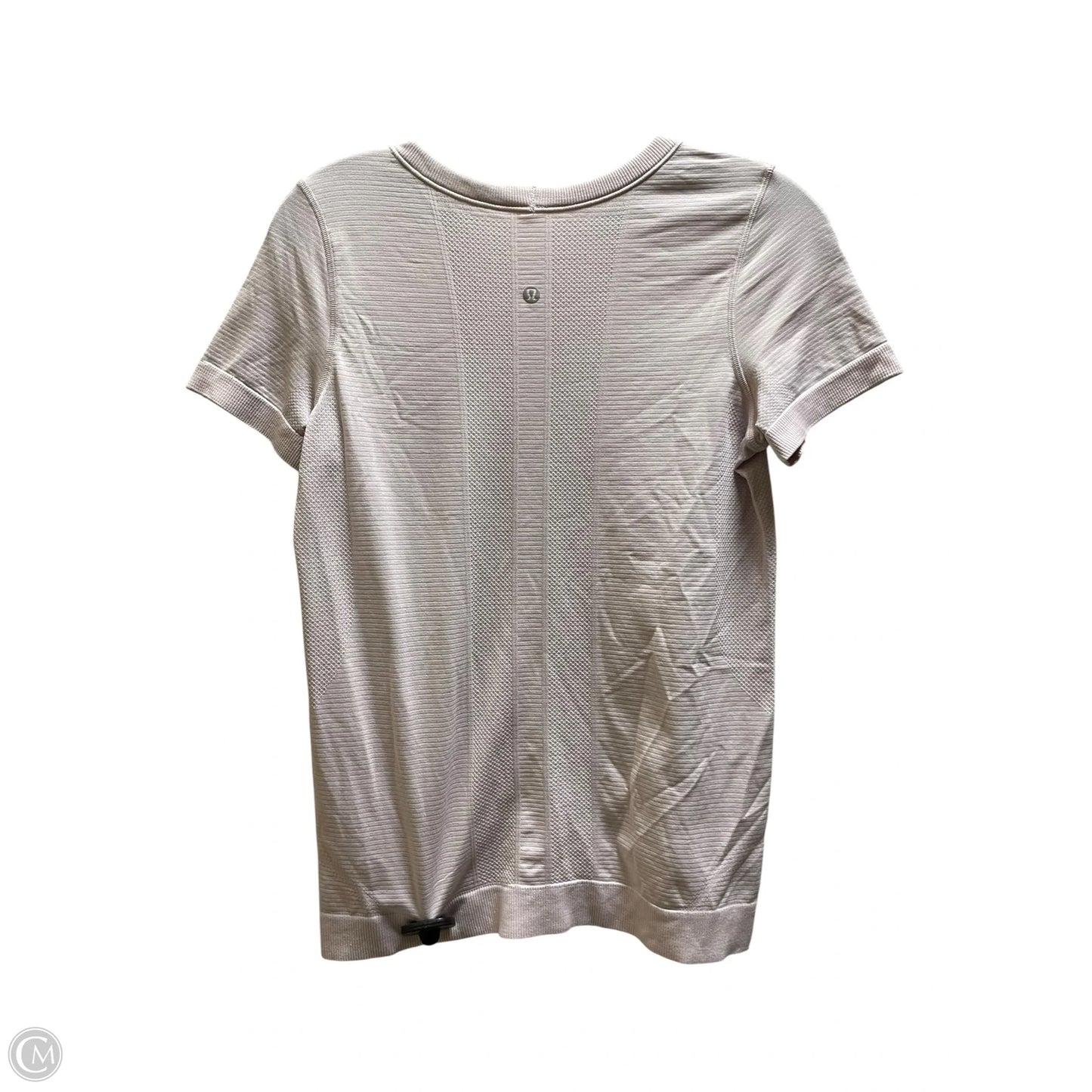 Athletic Top Short Sleeve By Lululemon In Pink, Size: 8