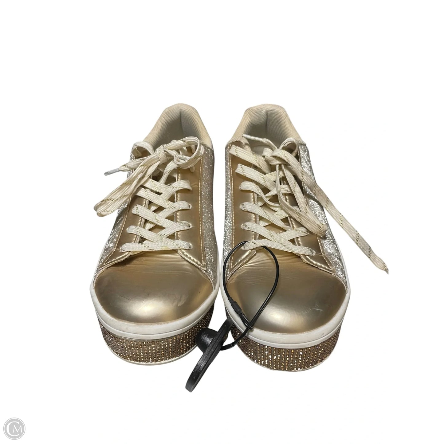 Shoes Sneakers By Clothes Mentor In Gold, Size: 8