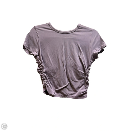 Athletic Top Short Sleeve By Lululemon In Purple, Size: 4