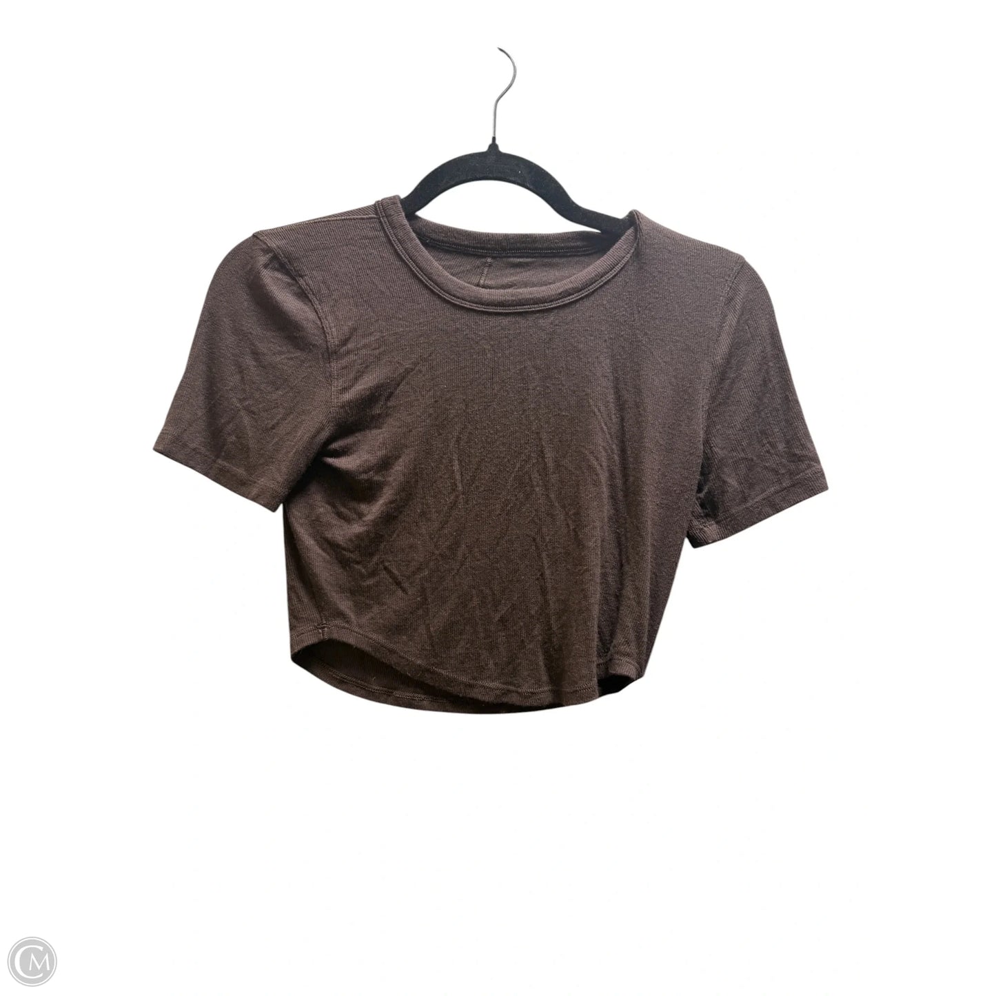 Top Short Sleeve By Lululemon In Brown, Size: 2