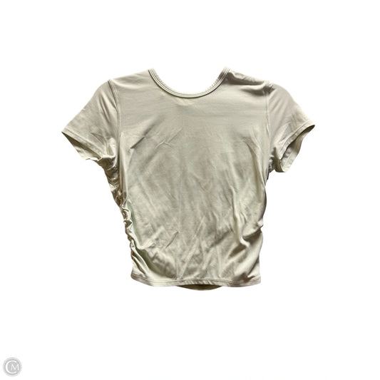 Athletic Top Short Sleeve By Lululemon In Green, Size: 4