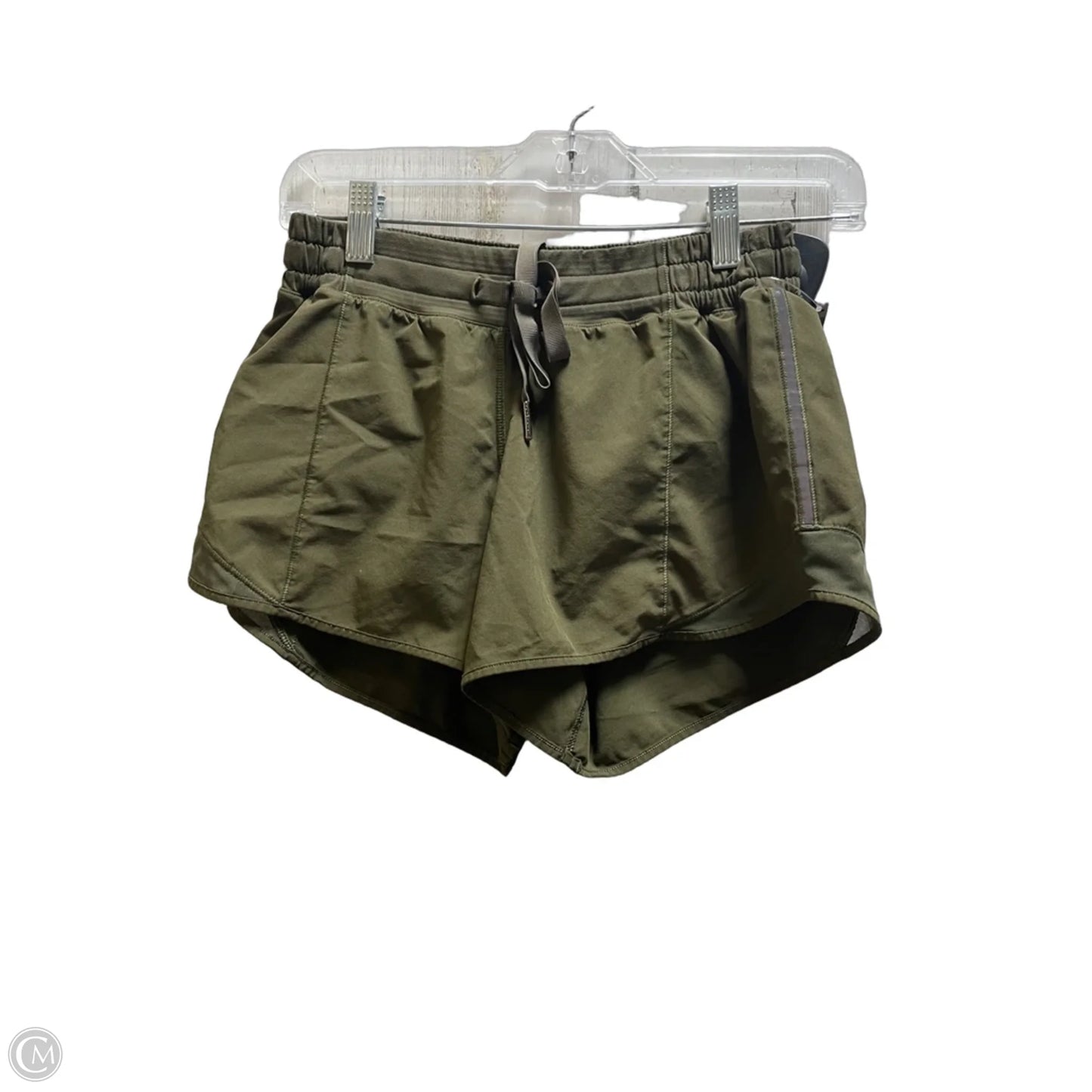 Athletic Shorts By Lululemon In Green, Size: 4