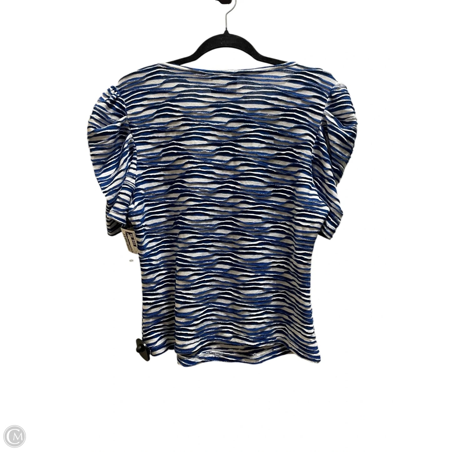 Top Short Sleeve By Maeve In Blue, Size: L