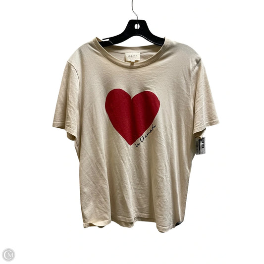 Top Short Sleeve By Sezane In Tan, Size: L