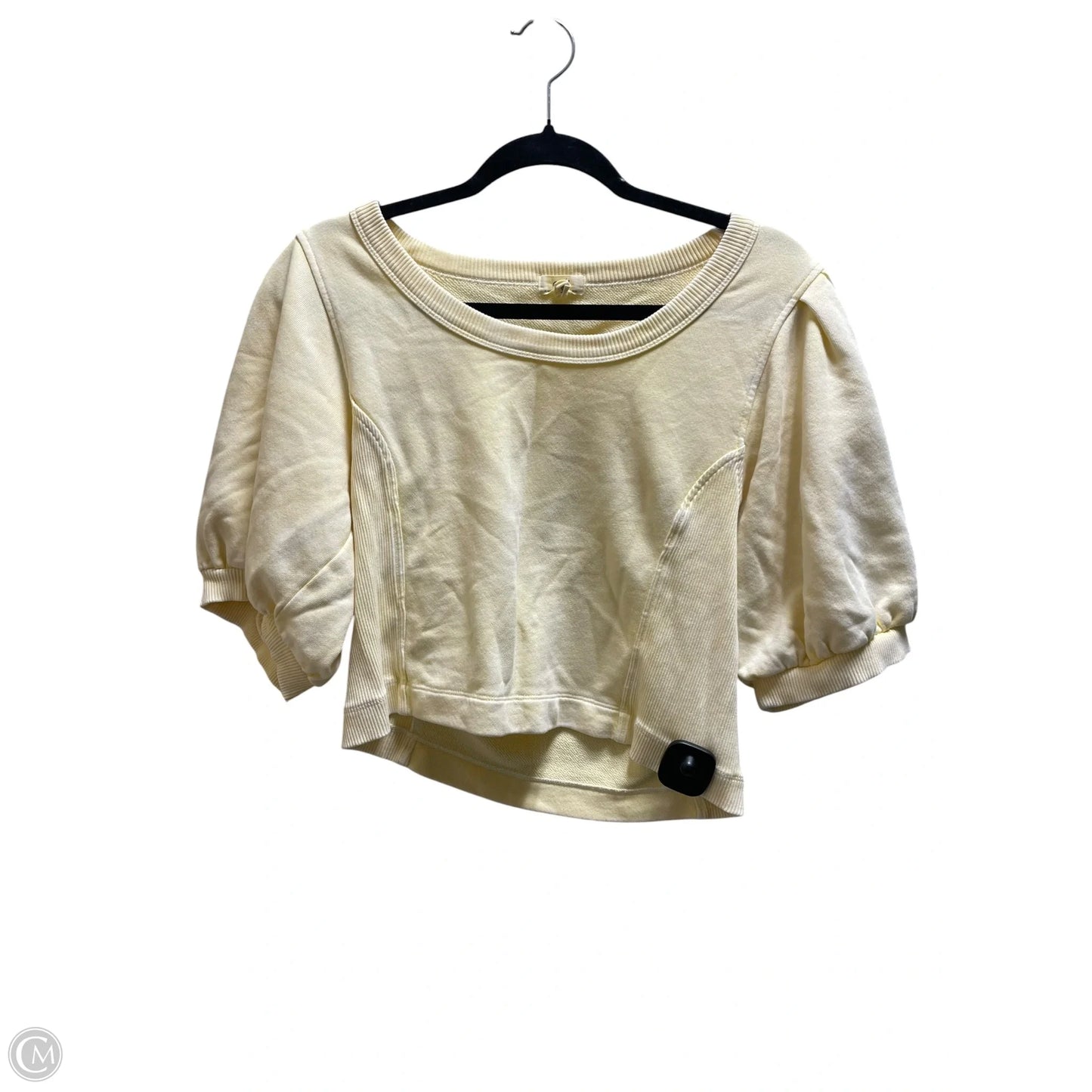 Top Short Sleeve By Aerie In Yellow, Size: M