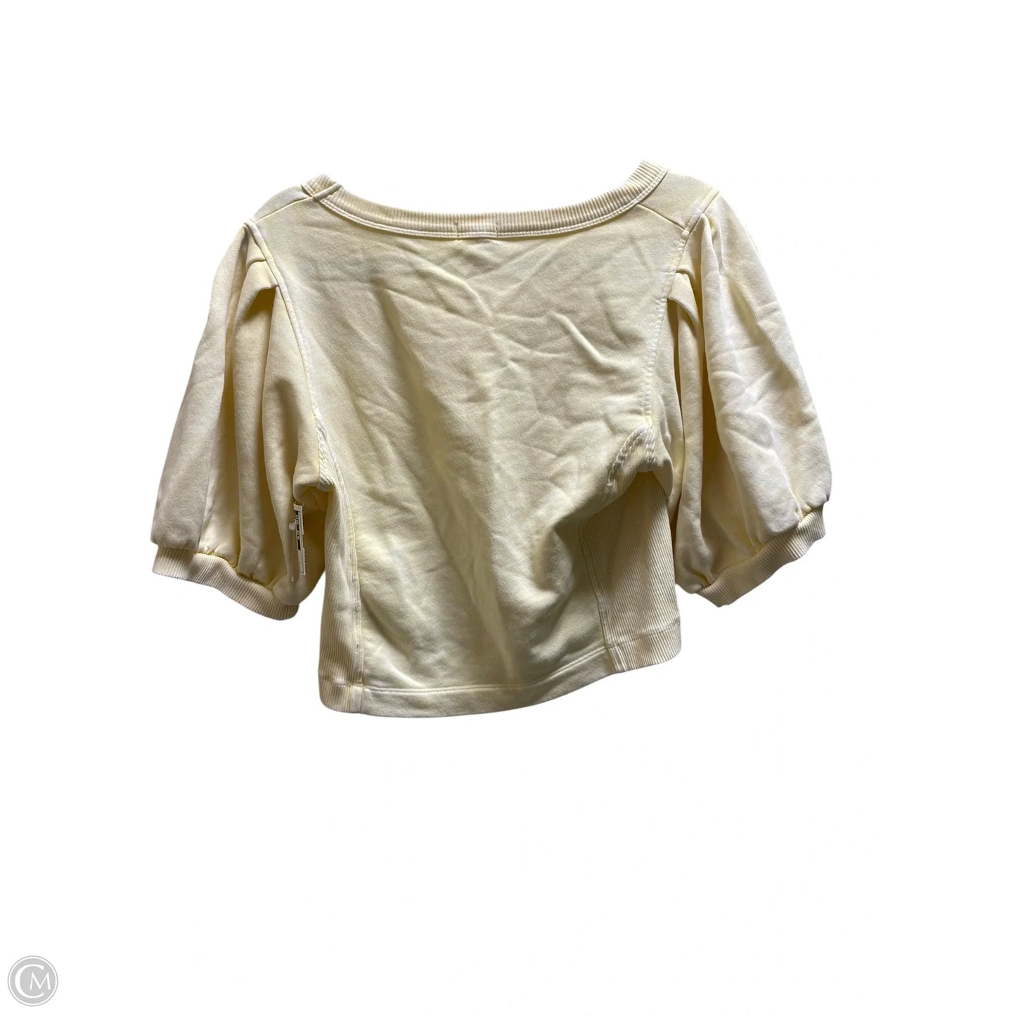 Top Short Sleeve By Aerie In Yellow, Size: M