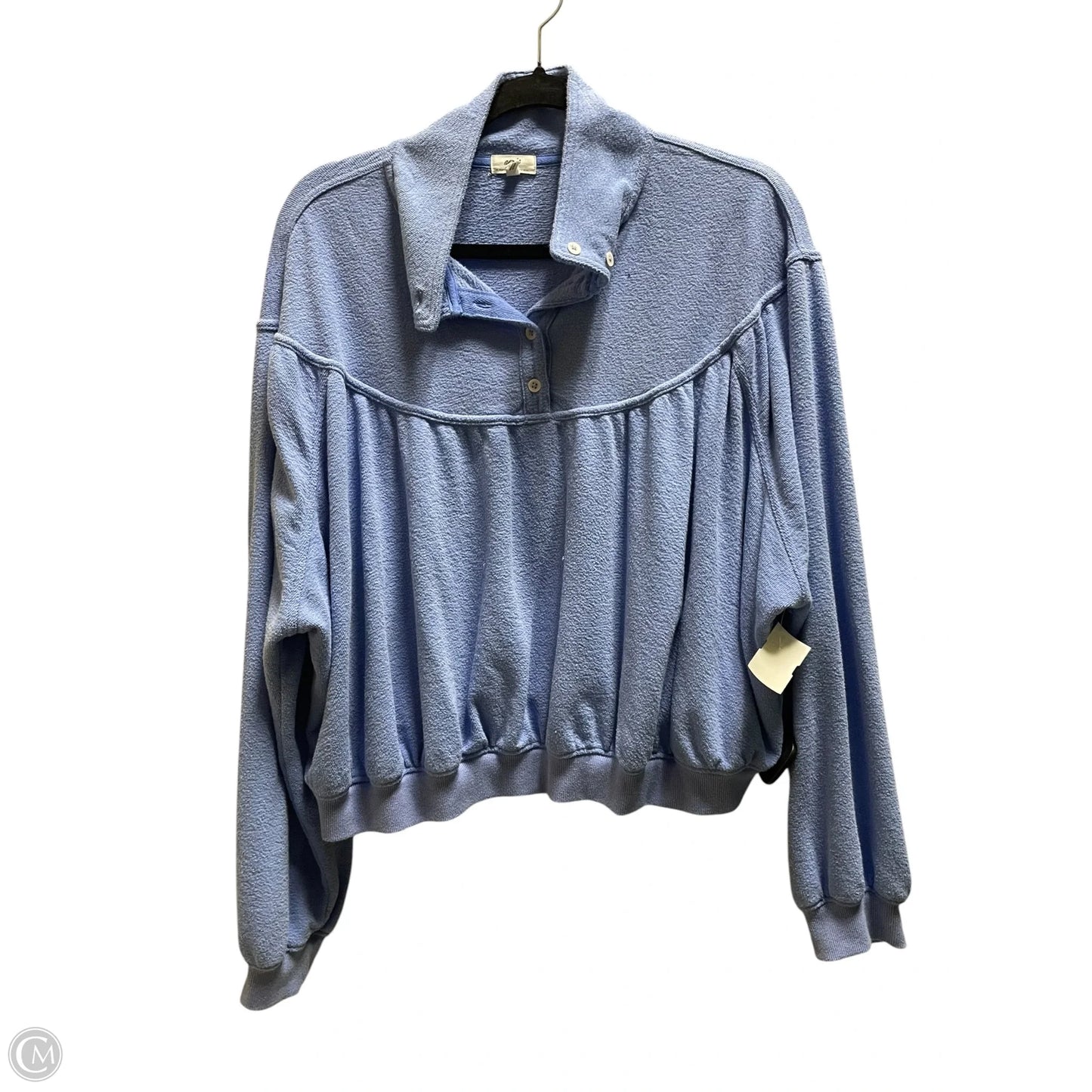 Top Long Sleeve By Aerie In Blue, Size: M