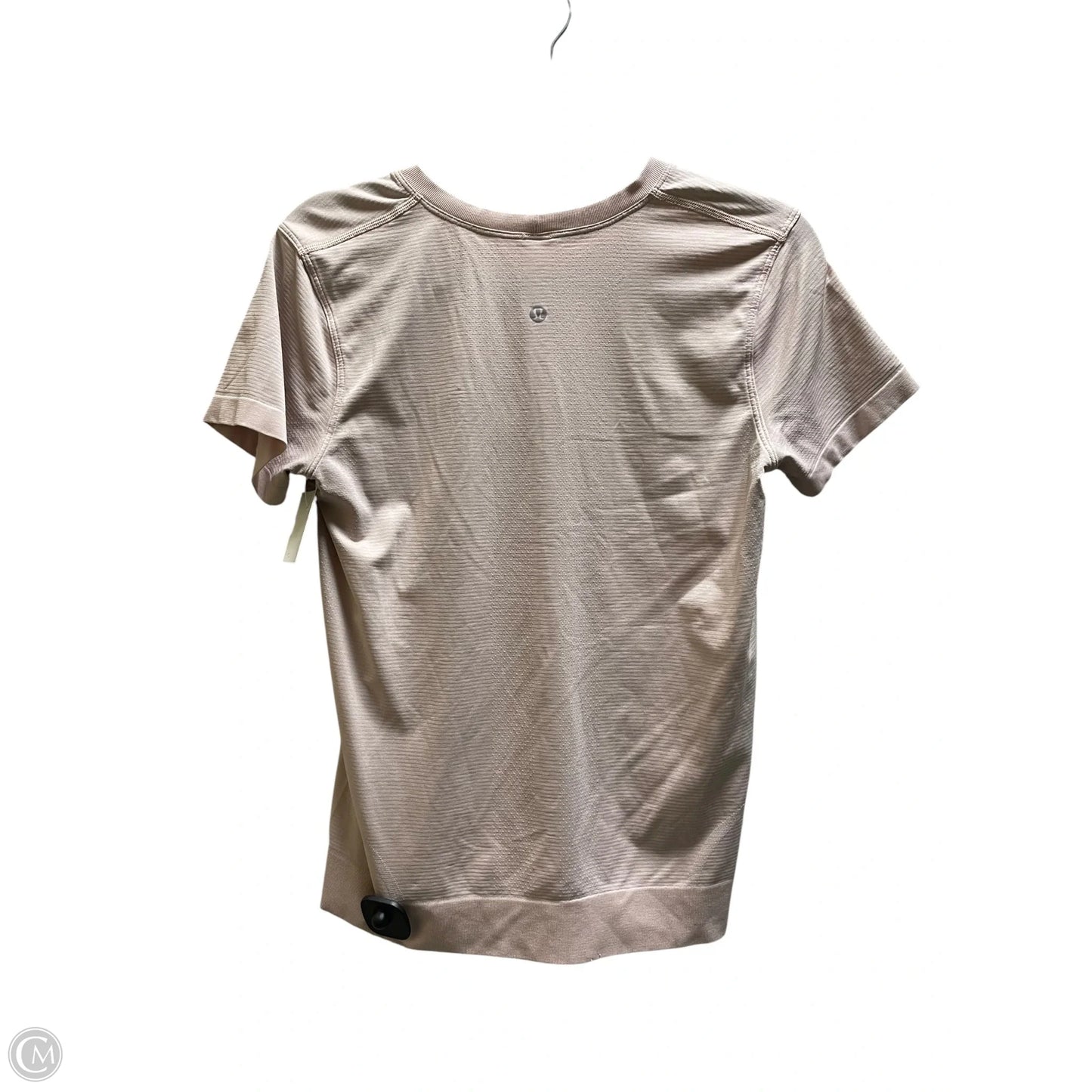 Athletic Top Short Sleeve By Lululemon In Pink, Size: M