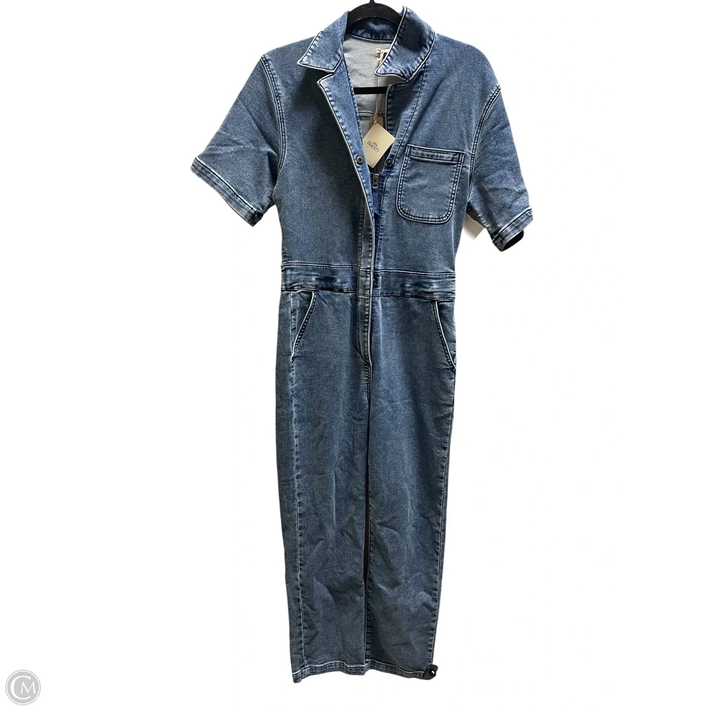 Jumpsuit By Faherty In Blue Denim, Size: Xs
