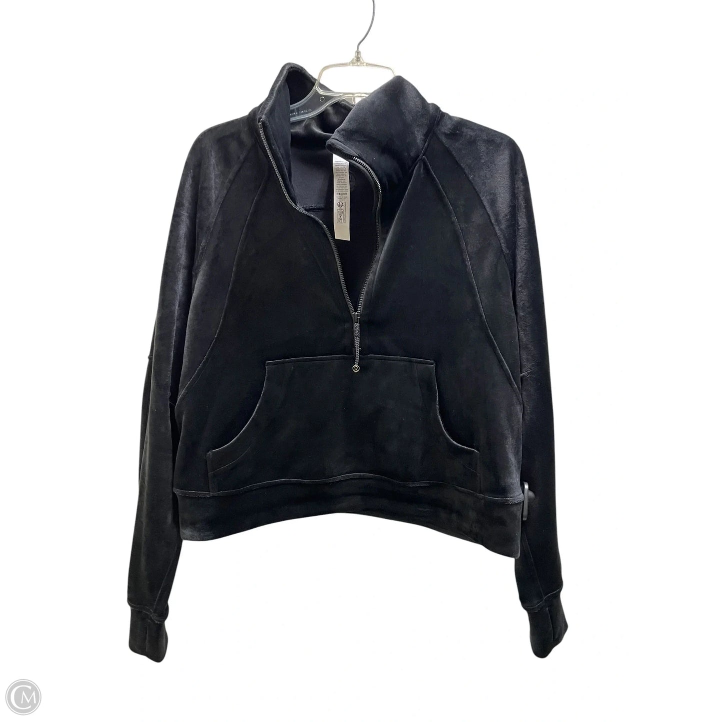 Athletic Jacket By Lululemon In Black, Size: M