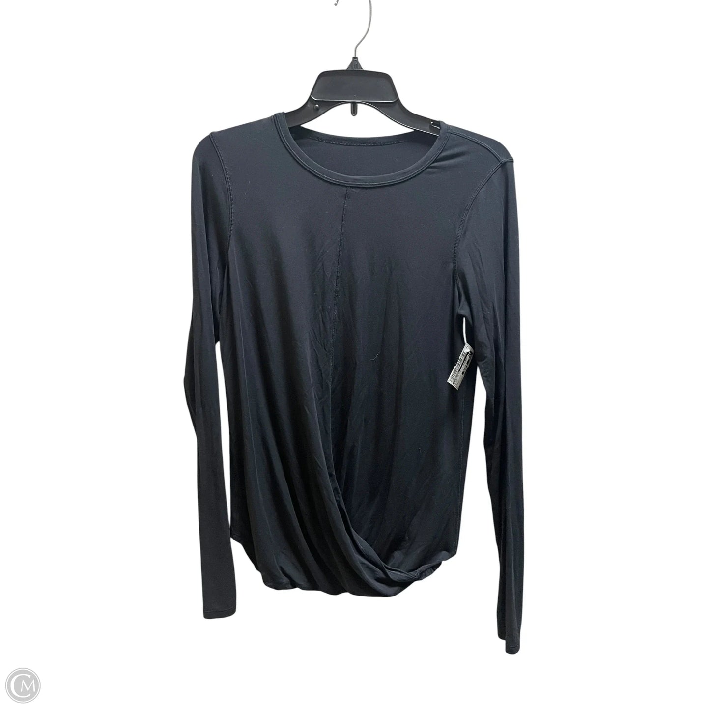 Athletic Top Long Sleeve Crewneck By Lululemon In Black, Size: S