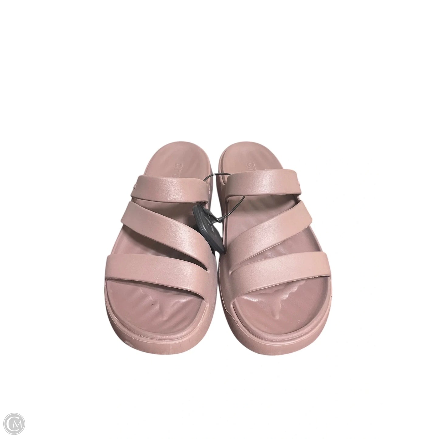 Sandals Flats By Crocs In Purple, Size: 7