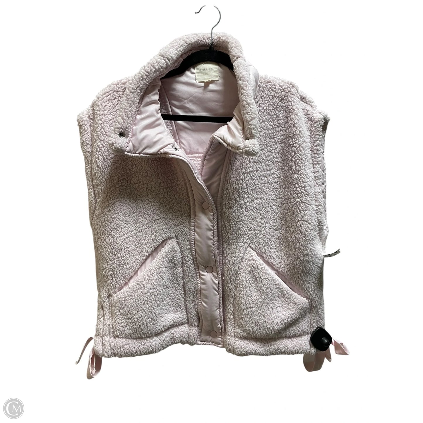 Vest Fleece By Ultra Flirt In Pink, Size: M
