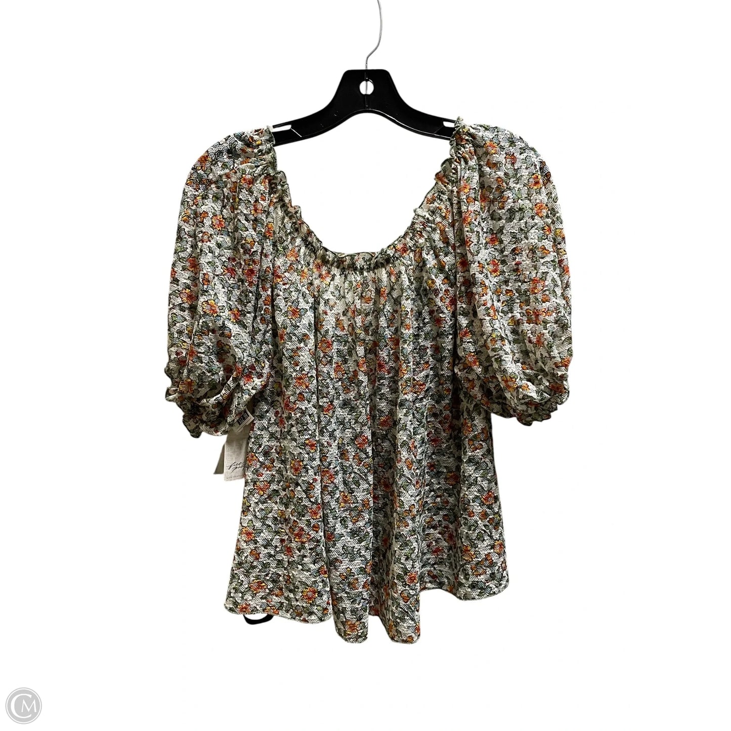 Top Short Sleeve By Free People In Green, Size: S