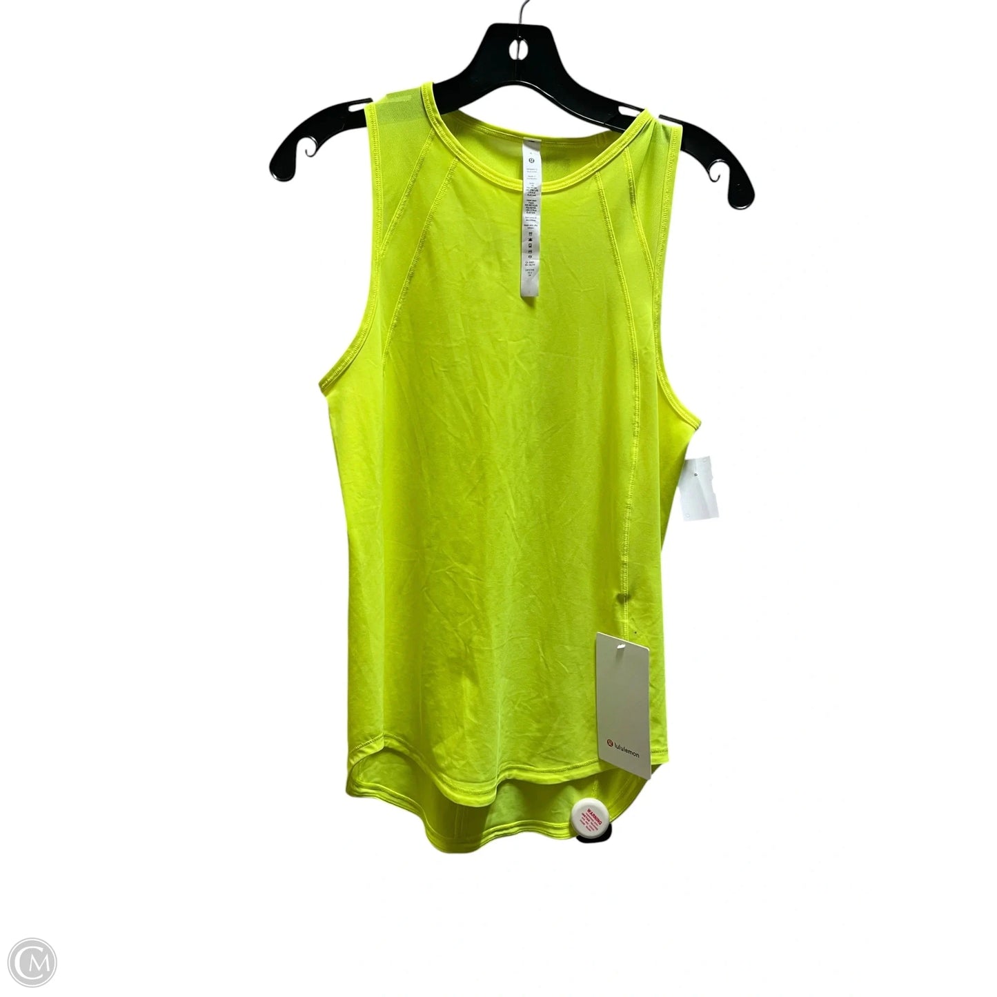 Athletic Tank Top By Lululemon In Yellow, Size: 4