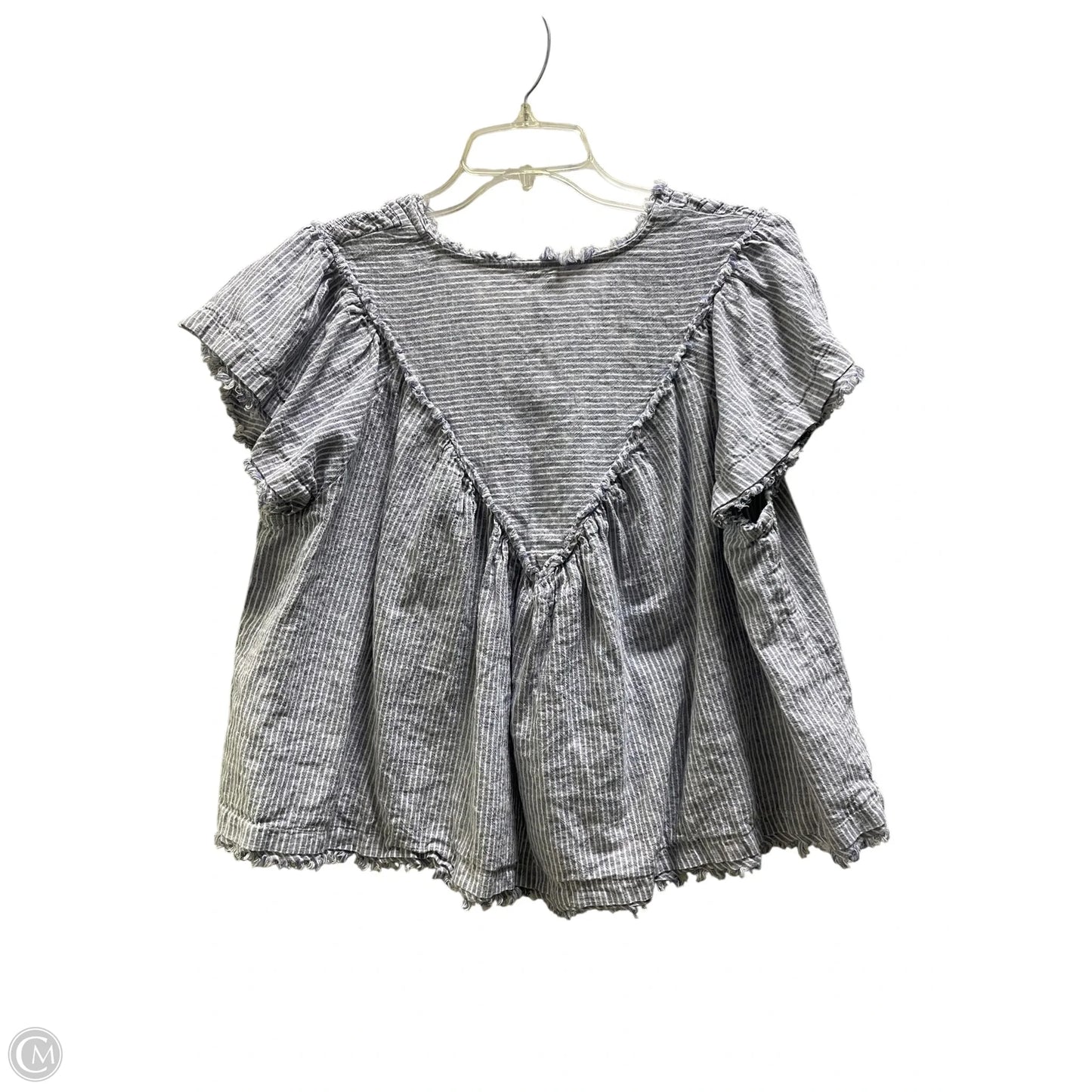 Top Short Sleeve By Anthropologie In Blue, Size: Xl