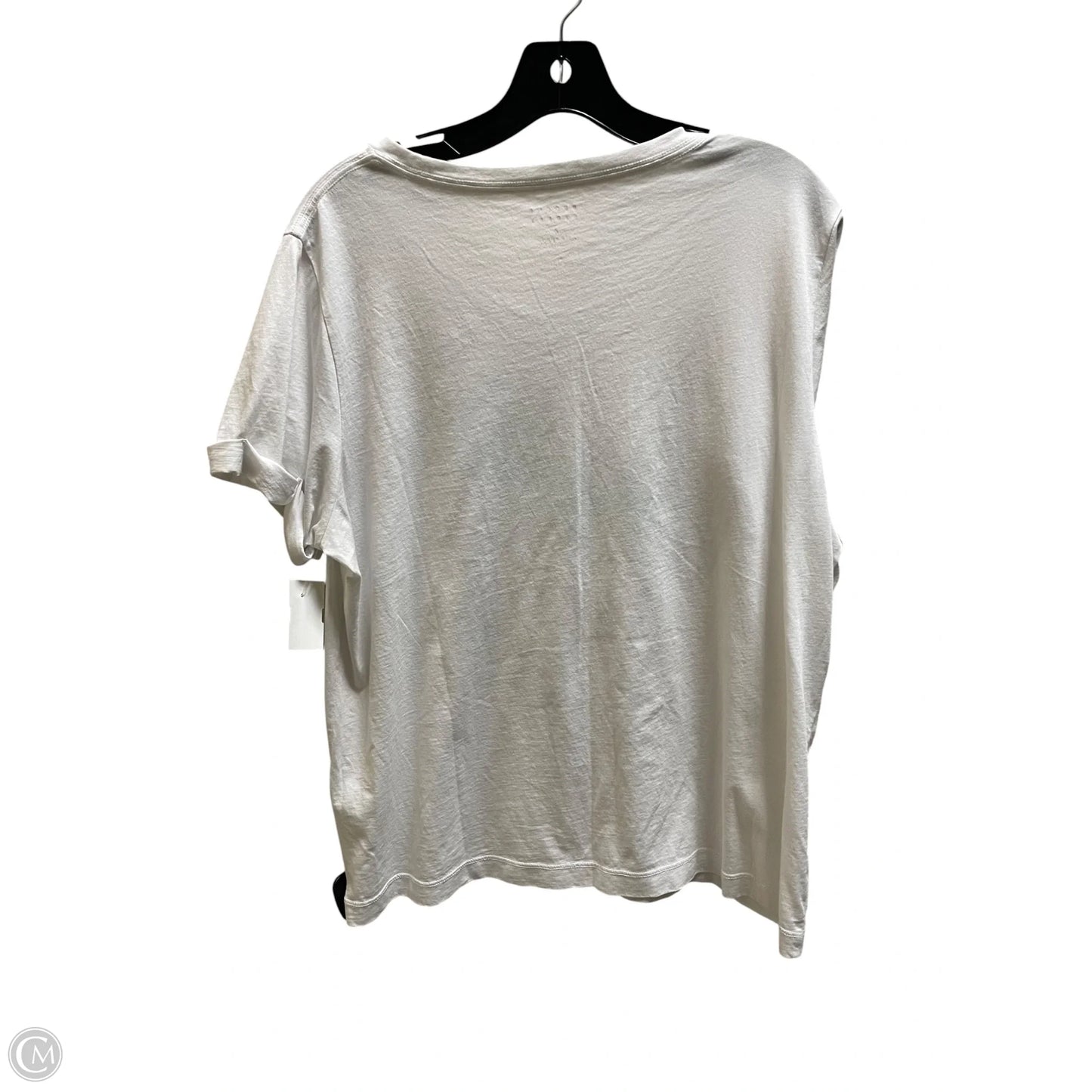 Top Short Sleeve Designer By Kate Spade In White, Size: Xl