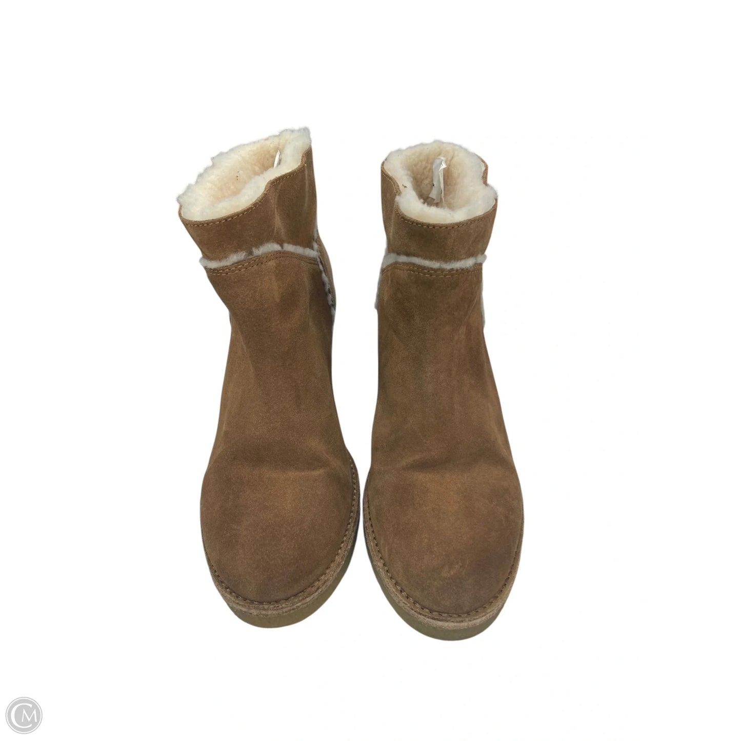 Boots Designer By Ugg In Brown, Size: 8