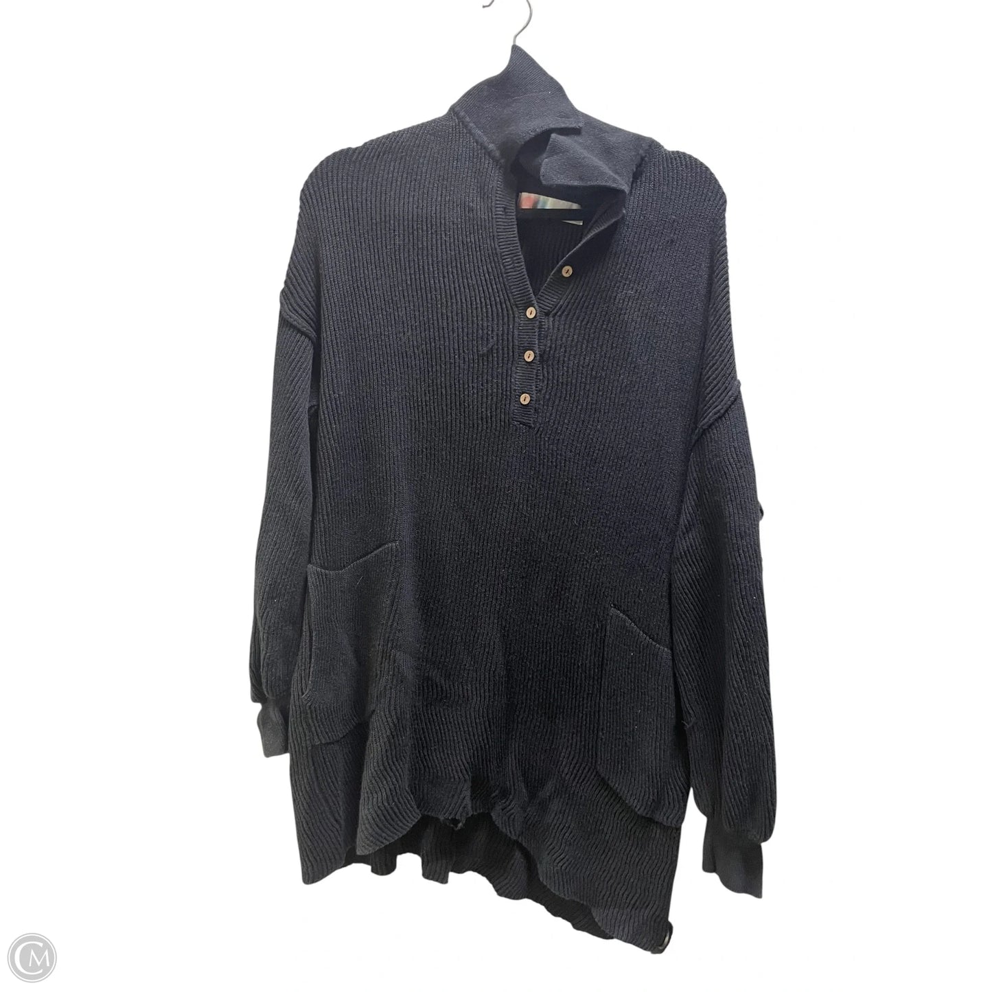 Top Long Sleeve By Free People In Black, Size: M