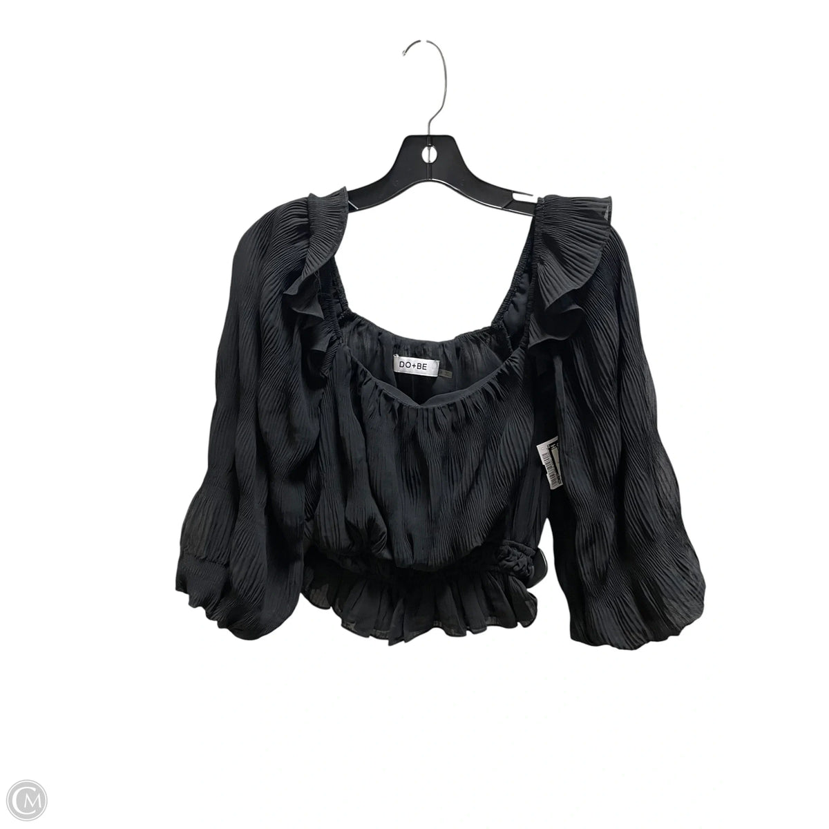 Top Long Sleeve By Do + Be In Black, Size: S