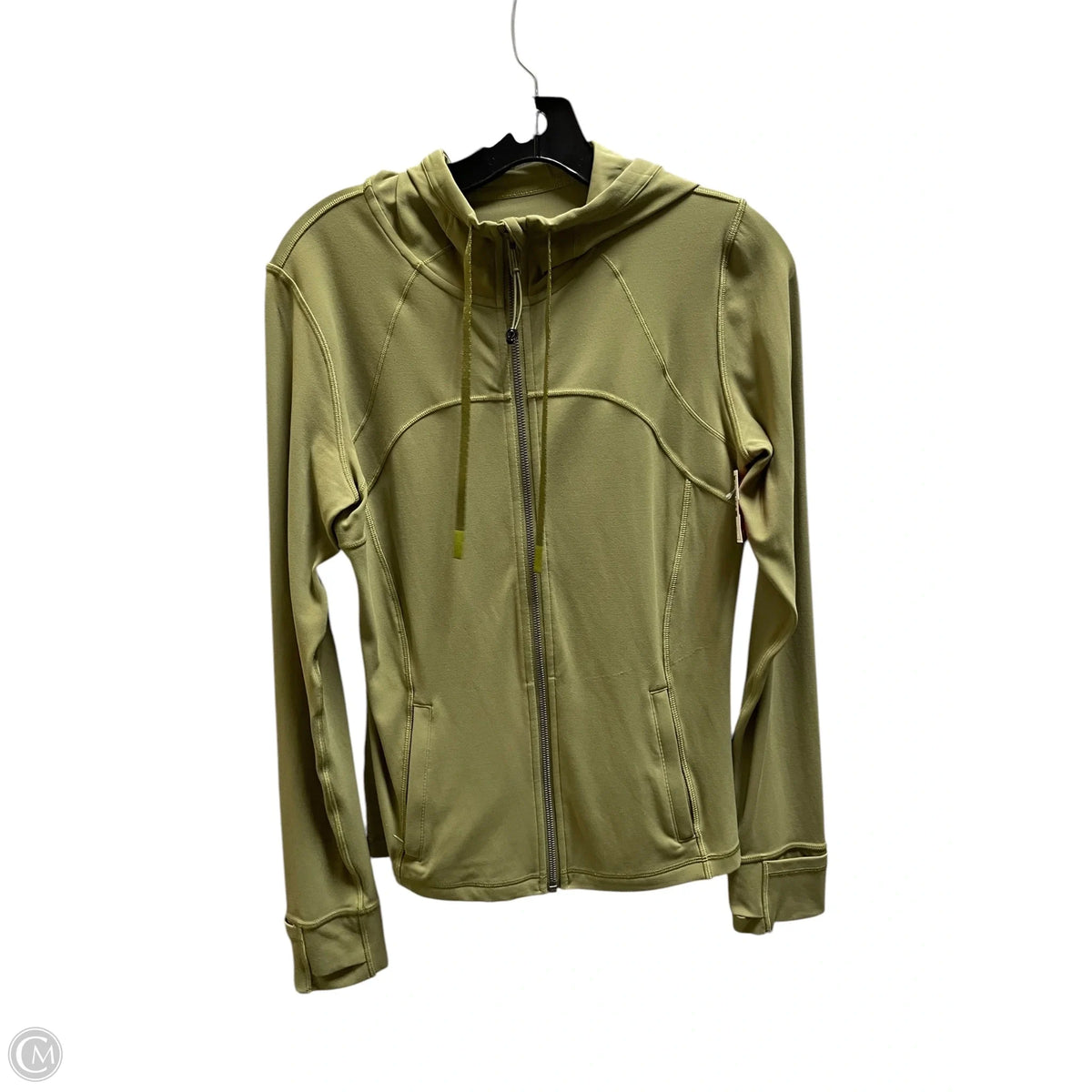 Athletic Jacket By Lululemon In Green, Size: 10